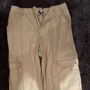 Cream colored smock cargo pants from RSQ
